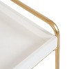 Kate and Laurel Nicco Rectangle MDF Side Table, 13x16x26, White - 2 of 4