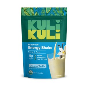 Kuli Kuli Moringa Greens & Protein Powder Vanilla Flavor, Nutrient-Rich Superfood – Plant-Based Protein & Energy Boost  7.6 Oz - 1 of 4