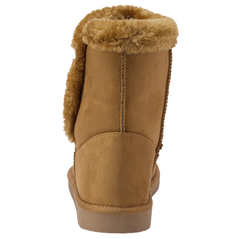 Alpine Swiss Mindy Womens Classic Short Winter Boots Faux Fur Lined Warm Comfort Shoes, 3 of 7