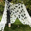 Joyfy 1000sqft Halloween Giant Spider Web, Outdoor Decor Stretchy Spider Cobwebs, Spiderweb DIY Flexible Decor for Party Supplies Porch Yard Garden - 4 of 4
