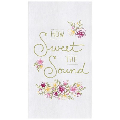 C&F Home How Sweet the Sound Embroidered Flour Sack Cotton Kitchen Towel