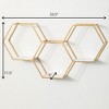 Sullivans Hexagonal Gold Metal Shelf 17.5"H Gold - 4 of 4
