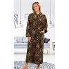 ADR Women's Zip Up Robe with Hood, Women's Long Zipper Robe, Warm Cozy Hooded Bathrobe - 3 of 3