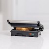Lumme Panini Press Grill Indoor Sandwich Maker 2 Slice Non-Stick Versatile Grill, Opens 180 Degrees, Black - 4 of 4