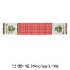 Unique Bargains Christmas Table Runner Black White Green Brown 72"x13" 1 Pc - 3 of 4