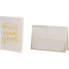 Sustainable Greetings 36-Pack Happy New Year Greeting Cards Bulk with Envelopes, 6 Gold Foil Designs (4 x 6 In) - 4 of 4