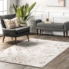 Nuloom Abigail Abstract Symbols Indoor Area Rug 4' x 6' in Light Gray - 2 of 4