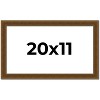 PosterPalooza | Flat Gold Picture Frame - UV Acrylic, Backing Board, Hanging Hardware Included - 2 of 4