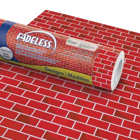 4pk 4'x12' Fadeless Bulletin Board Art Paper Tu-tone Brick - Pacon