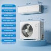 Garvee Quiet Split AC | 9000 BTU 3-in-1 Cooling/Heating/Dehumidifier | 115V Inverter Heat Pump | 10ft Pre-Charged Line Set,White - 2 of 4