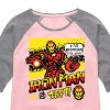 Girls' - Marvel - Iron Man 8 Bit Pixelated Shirt Tail Raglan Graphic T-shirt - 2 of 3