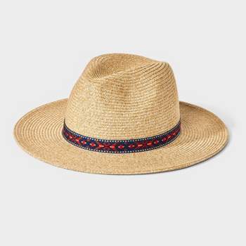 Straw Boater Hat - Universal Thread™ Black L/xl : Target