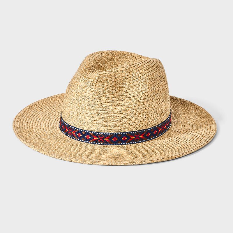 Men&#39;s Paper Flat Brim Panama Hat - Goodfellow &#38; Co&#8482;, 1 of 6