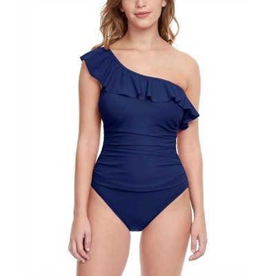 Women's Tutti Fruitti Ruffle One Shoulder Swimsuit - Profile By Gottex