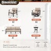 ALAULM Aluminum Patio Furniture Set Modern Metal Outdoor Conversation Sets w/45in Propane Fire Pit Table, Swivel Rocking Chairs w/5.1 Inch Cushion - 2 of 4