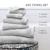 6 Piece Bath Towels Set, 100% Super Plush Premium Cotton - Becky Cameron - 2 of 4