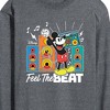 Men's - Disney - Mickey Feel The Beat Long Sleeve Graphic T-Shirt - 2 of 4