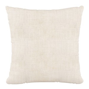 Polyester Square Pillow In Linen - Skyline Furniture - 1 of 4