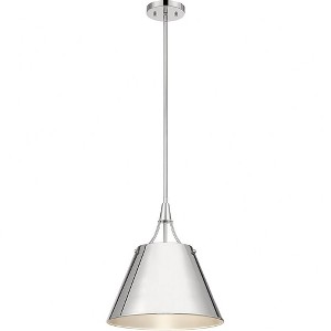Savoy House Willis 1 - Light Pendant in  Polished Nickel - 1 of 4
