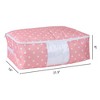 REGALWOVEN Fabric Organizing Bedroom Comforter Closet Moving Storage Bags 2 Pcs - 2 of 4