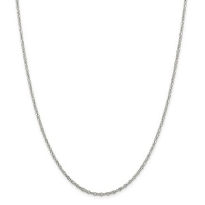 Black Bow Jewelry 2.25mm Sterling Silver, Fancy Pendant Chain Necklace, 24 Inch - 1 of 4