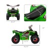 INFURNIC Baby Walkers Kids ATV Quad Ride On Car with Forward Backward Function Wear Resistant Wheels for Toddlers, Green, 27.5"*16.3"*19" - 4 of 4