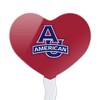 American University Primary Logo Heart Love Cupcake Picks Toppers Decoration Set of 6 - 2 of 4