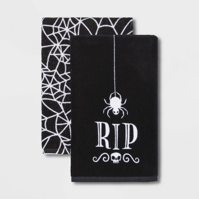 2pk Spider and Web Halloween Kitchen Towels - Hyde & EEK! Boutique™