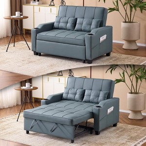 VINGLI Convertible Sofa Bed Couches for Living Room Sleeper Sofa with Pull Out Couch Bed L-Shape Sectional Couch with Storage Chaise, USB Charging - 1 of 4