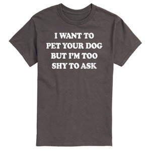 Men's - Instant Message - I Want To Pet Your Dog Short Sleeve Graphic T-Shirt - 1 of 4