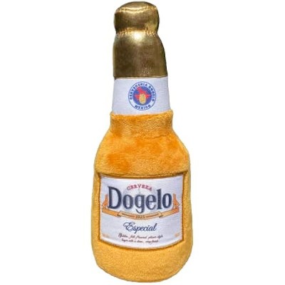 Dogelo Plush Toy - Funny Alcohol Dog Toy - Cool Puppy Toys - Stuffed Beer Dog Toy for Large and Small Dogs - Dog Accessories - Puppy Supplies