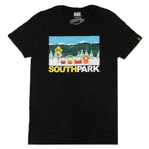 South Park Cartoon Men's Bus Stop Adult Short Sleeve Graphic T-Shirt - 1 of 4