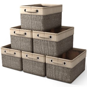 Sorbus 15 inch Collapsible Storage Bins with Handles - Perfect for Home Storage & Organization - 1 of 4