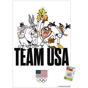 Trends International Looney Tunes x Team USA - Portrait Unframed Wall Poster Prints - 1 of 4