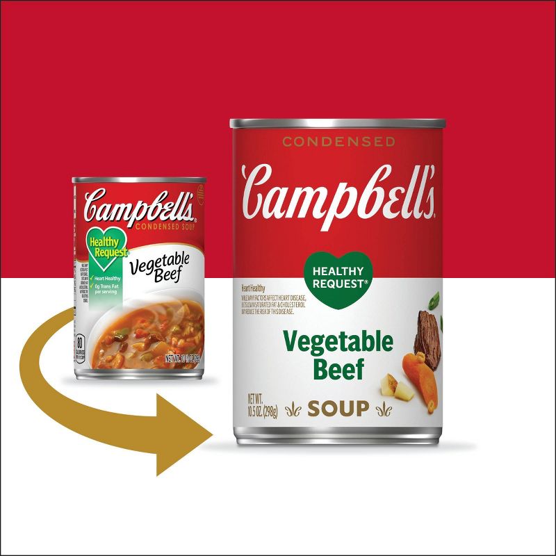 Campbell&#39;s Condensed Healthy Request Vegetable Beef Soup 10.5oz, 2 of 8