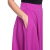 Women's Flared Midi Skirt with pockets - White Mark - 2 of 3