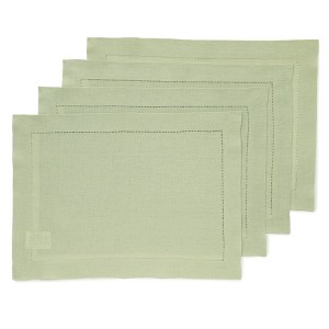 Solino Home Linen Classic Hemstitch Placemats - 1 of 4
