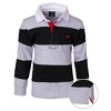 Sportoli Boys Cotton Striped Long Sleeve Polo Rugby Shirt - 2 of 3