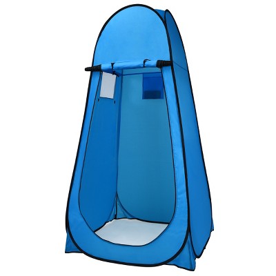 Costway Portable Pop up Camping Fishing Bathing Shower Toilet Changing Tent Room Blue