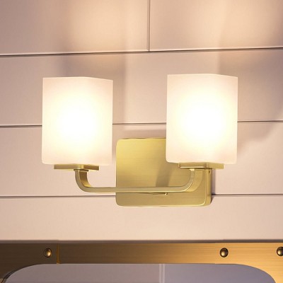 Urban Ambiance Luxury Contemporary Bath Light 8.5''H x 13.5''W,  Satin Gold Finish,  Louisville Collection, UHP4325