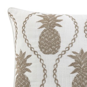20"x20" Oversize Pineapple Resort Square Throw Pillow Green - Tommy Bahama - 1 of 4