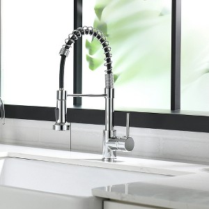 Pot Filler, Wall Mount Commercial Folding Faucet, Brass Material, Blackened - 1 of 4