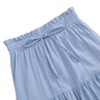 Girls' Tiered Midi Skirt with Drawstring Waist & Pockets, Flowy Ruffle Hem Skirt for Casual Wear - 3 of 4