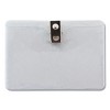 Advantus ID Badge Holders with Clip, Horizontal, Clear 4.13" x 3.38" Holder, 3.75" x 2.75" Insert, 50/Pack - 2 of 2