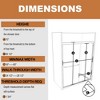 44in.-48 in. x 72 in. Traditional Sliding Bathroom Door in Matte black with Clear Glass - 2 of 4