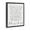 Stupell Industries Inspirational I love You the Most Floating Frame Canvas Art - 2 of 4