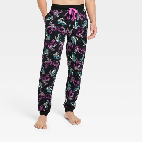 JOGGER PAJAMA PANTS - Black