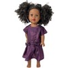 Doll Clothes Superstore Handmade Matching Purple Dresses – Size 6 Girl & 18" Doll Outfit Set - 4 of 4