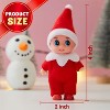Joyfy Christmas Elf Plush Toy - Soft Red Tiny Elf for Party Favors, Xmas Decor & Holiday Gifts (1 Pack) - 3 of 4