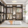 Besiost 70-In Bamboo Garment Rack with 5 Hanging Rods, Freestanding Closet System with Shelves - 2 of 4